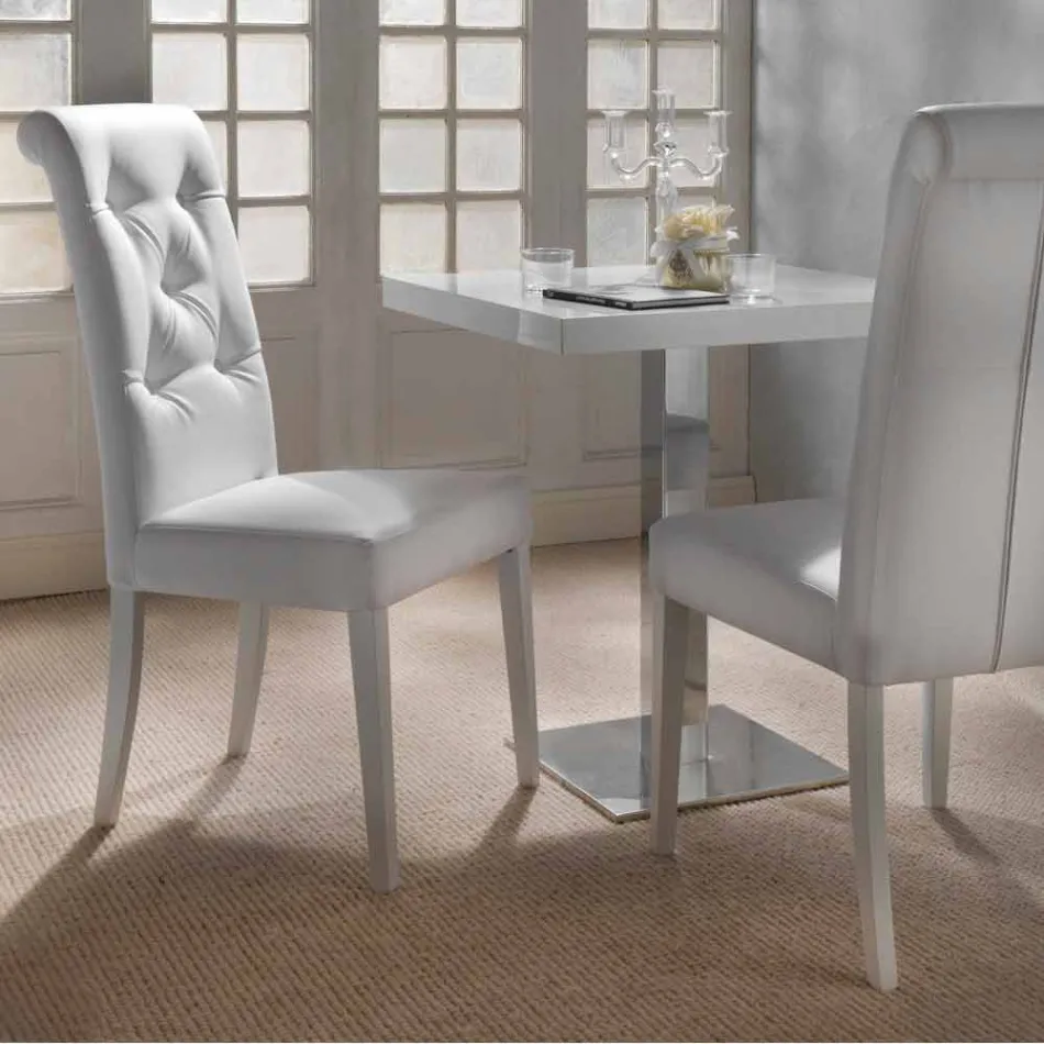 Karrige me dizajn të veshur me susta, me përpunim Capitonnè - Diana Viadurini