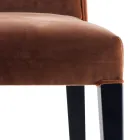 Karrige e ndenjur e ngurtë druri Grilli Zarafa e bërë në Itali, 2 copë Viadurini