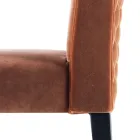 Karrige e ndenjur e ngurtë druri Grilli Zarafa e bërë në Itali, 2 copë Viadurini