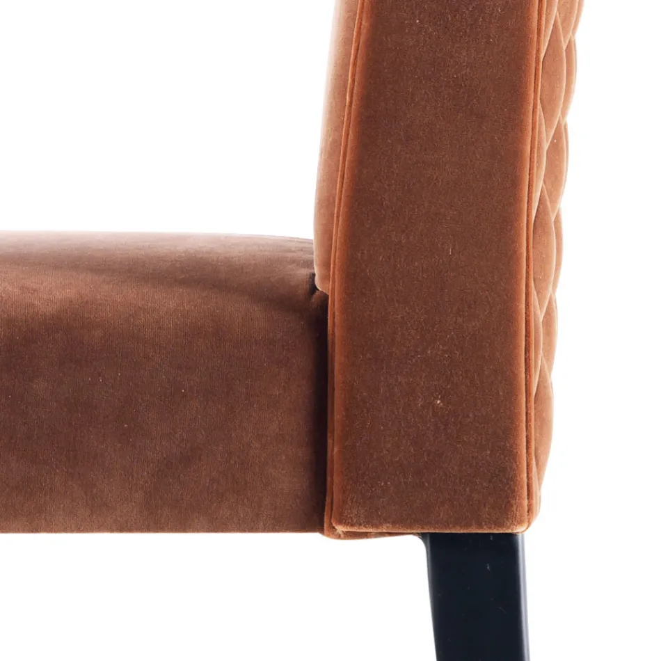 Karrige e ndenjur e ngurtë druri Grilli Zarafa e bërë në Itali, 2 copë Viadurini