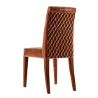 Karrige e ndenjur e ngurtë druri Grilli Zarafa e bërë në Itali, 2 copë Viadurini