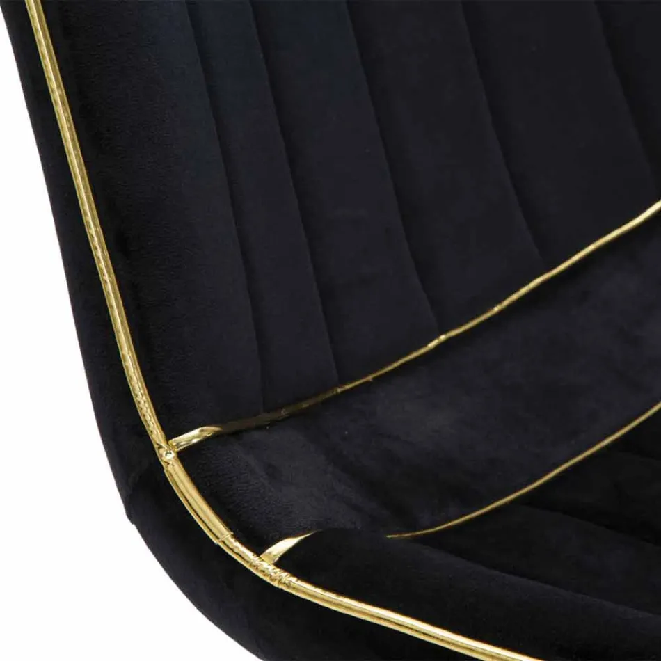 Karrige e Dhomës së Ngrënies me Dizajn të Lartuar nga Druri dhe Pëlhurë, 2 Copë - Kolly Viadurini