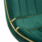 Karrige e Dhomës së Ngrënies me Dizajn të Lartuar nga Druri dhe Pëlhurë, 2 Copë - Kolly Viadurini