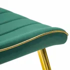 Karrige e Dhomës së Ngrënies me Dizajn të Lartuar nga Druri dhe Pëlhurë, 2 Copë - Kolly Viadurini