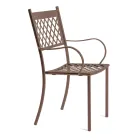 Karrige e jashtme e stivueshme në çelik të galvanizuar Prodhuar në Itali 4 copë - Celia Viadurini