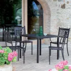 Karrige e jashtme e stivueshme në çelik të galvanizuar Prodhuar në Itali 4 copë - Celia Viadurini