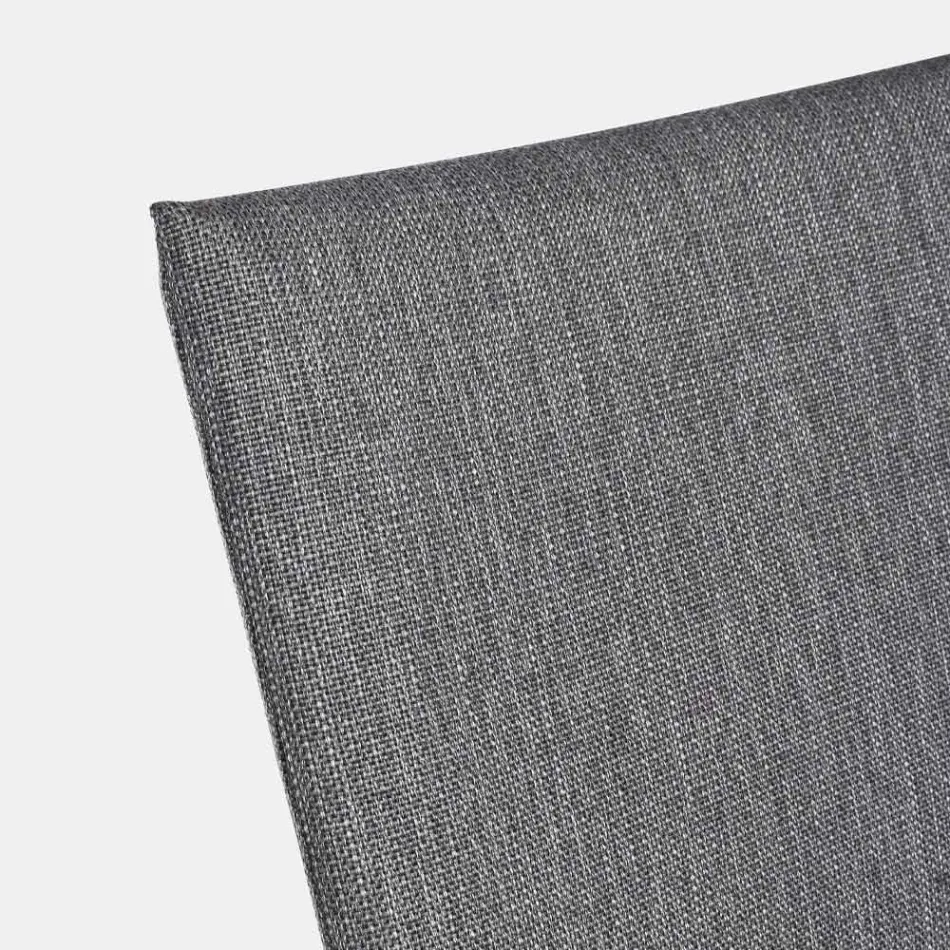 Karrige e jashtme e pirgshme në pëlhurë dhe alumini i pikturuar, 4 copë - Assia Viadurini