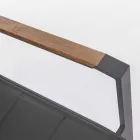 Karrige e jashtme e pirgshme në Aluminium Tekstil dhe Antracit, 6 Copë - Urbane Viadurini