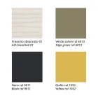 Karrige e grumbullueshme në hi me sedilje prej pëlhure Prodhuar në Itali, 2 Copë - Oslo Viadurini