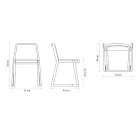 Karrige druri e grumbullueshme me sedilje prej kadifeje e prodhuar në Itali, 2 copë - Leipzig Viadurini