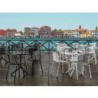 Karrige metalike në natyrë stackable Made in Italy, 4 Pieces - Verna Viadurini