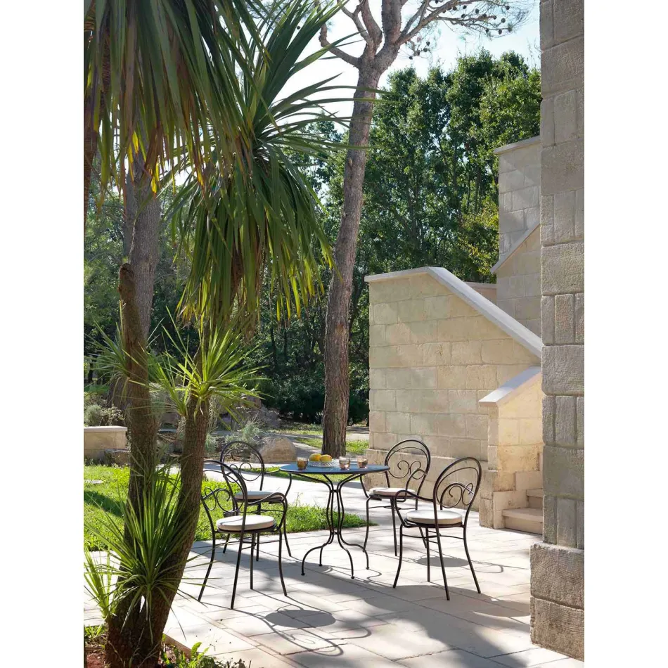 Karrige në natyrë stabile në metal bërë në Itali, 2 copë - Autoritet Viadurini