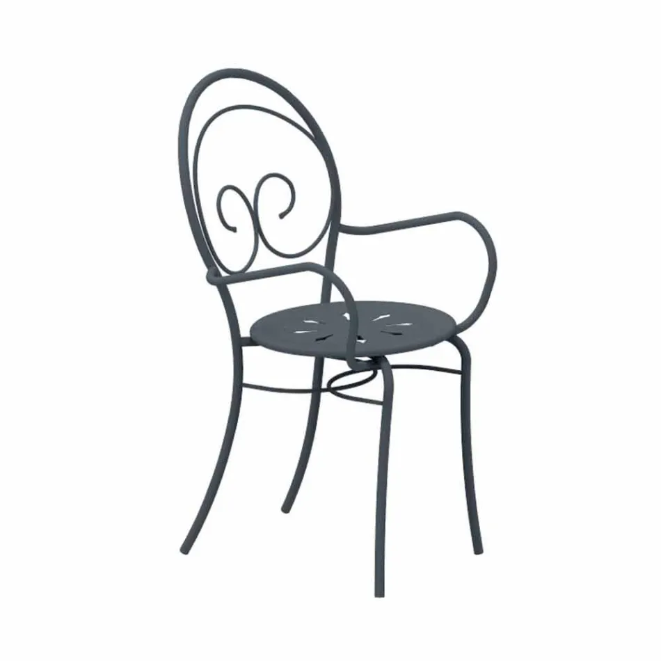 Karrige në natyrë stabile në metal bërë në Itali, 2 copë - Autoritet Viadurini