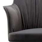 Karrige çeliku me sedilje të mbuluar me kadife Prodhuar në Itali - Arisa Viadurini