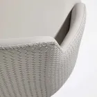 Karrige eko-lëkure me shpinë të zbukuruar dhe bazë metalike të zezë, 2 copë - Nima Viadurini