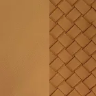 Karrige eko-lëkure me shpinë të zbukuruar dhe bazë metalike të zezë, 2 copë - Nima Viadurini