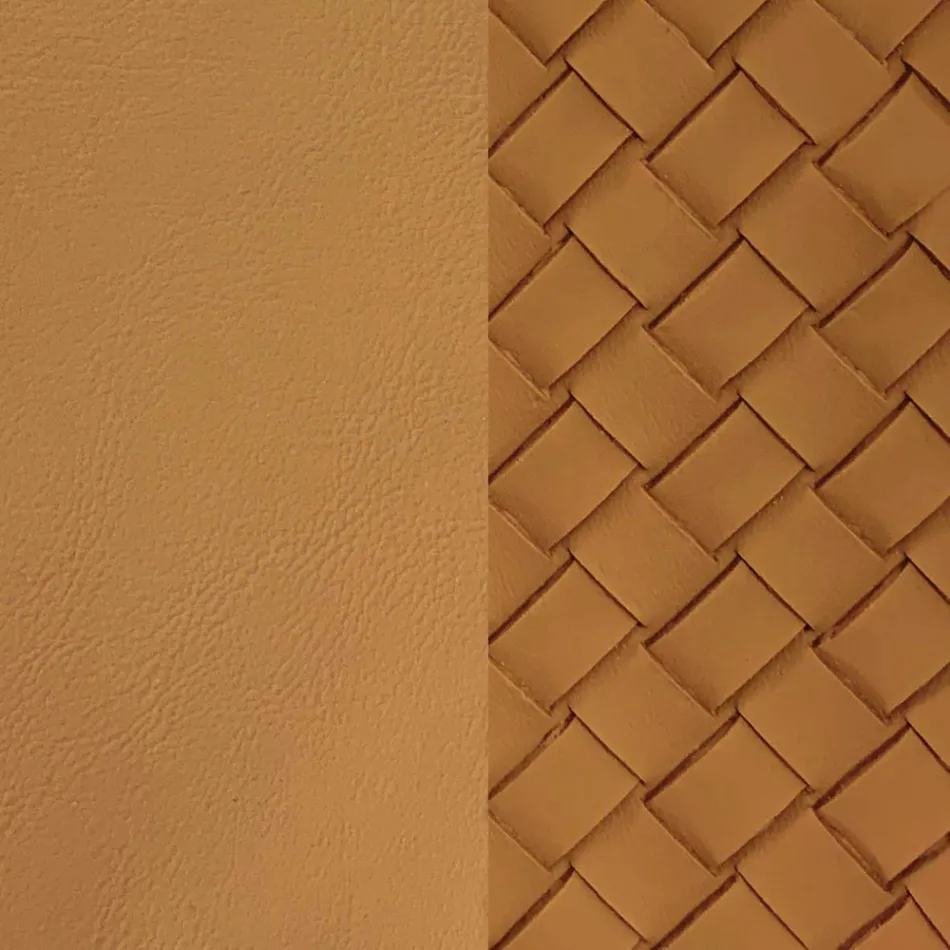 Karrige eko-lëkure me shpinë të zbukuruar dhe bazë metalike të zezë, 2 copë - Nima Viadurini