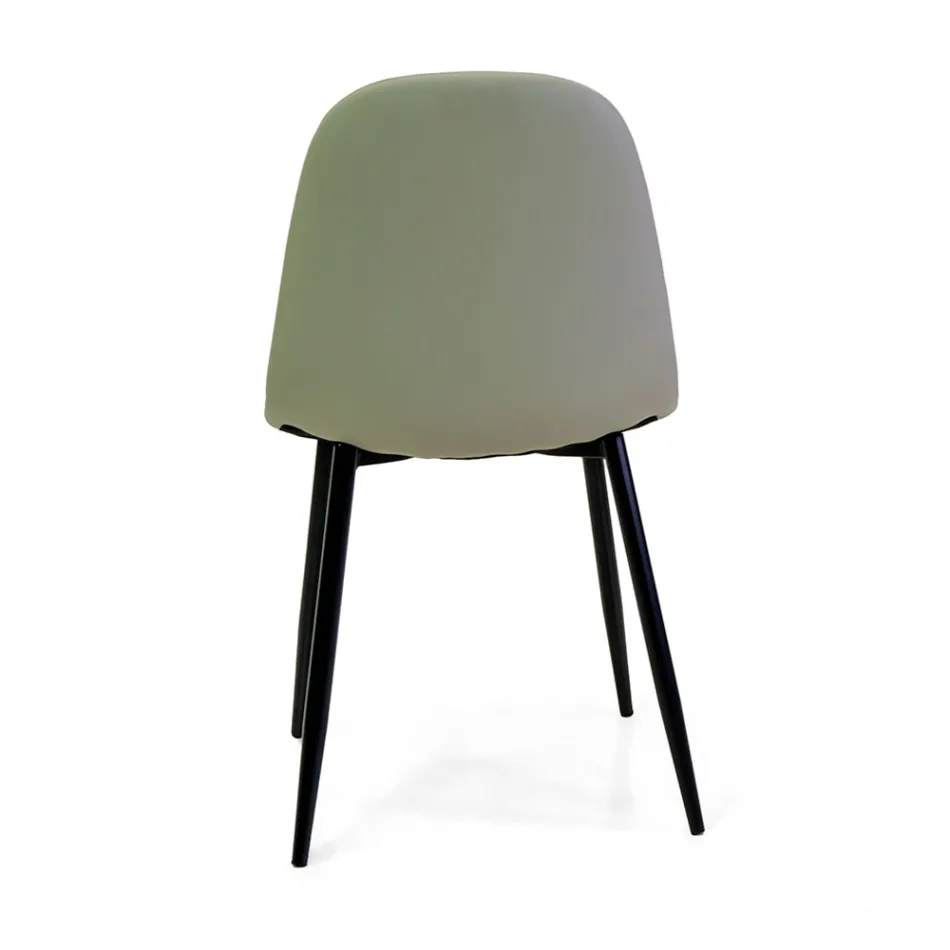 Karrige eko-lëkurë me finitura të ndryshme dhe strukturë metalike - Laps Viadurini