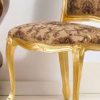 Karrige druri e stilit klasik me këmbë prej ari Bellini Viadurini