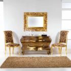 Karrige druri e stilit klasik me këmbë prej ari Bellini Viadurini