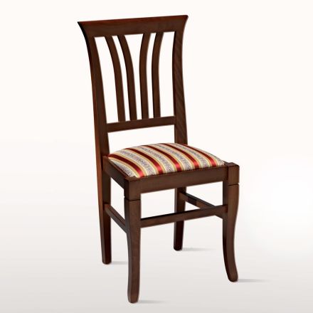 Karrige me dru ahu dhe ndenjëse në pëlhurë me dizajn klasik - Ornella Viadurini