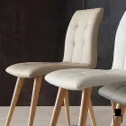 Karrige druri e ngurtë e veshur me eko-lëkurë ngjyrë vjollce Viadurini