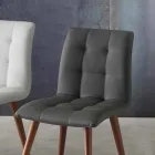 Karrige druri e ngurtë e veshur me eko-lëkurë ngjyrë vjollce Viadurini