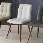 Karrige druri e ngurtë e veshur me eko-lëkurë ngjyrë vjollce Viadurini