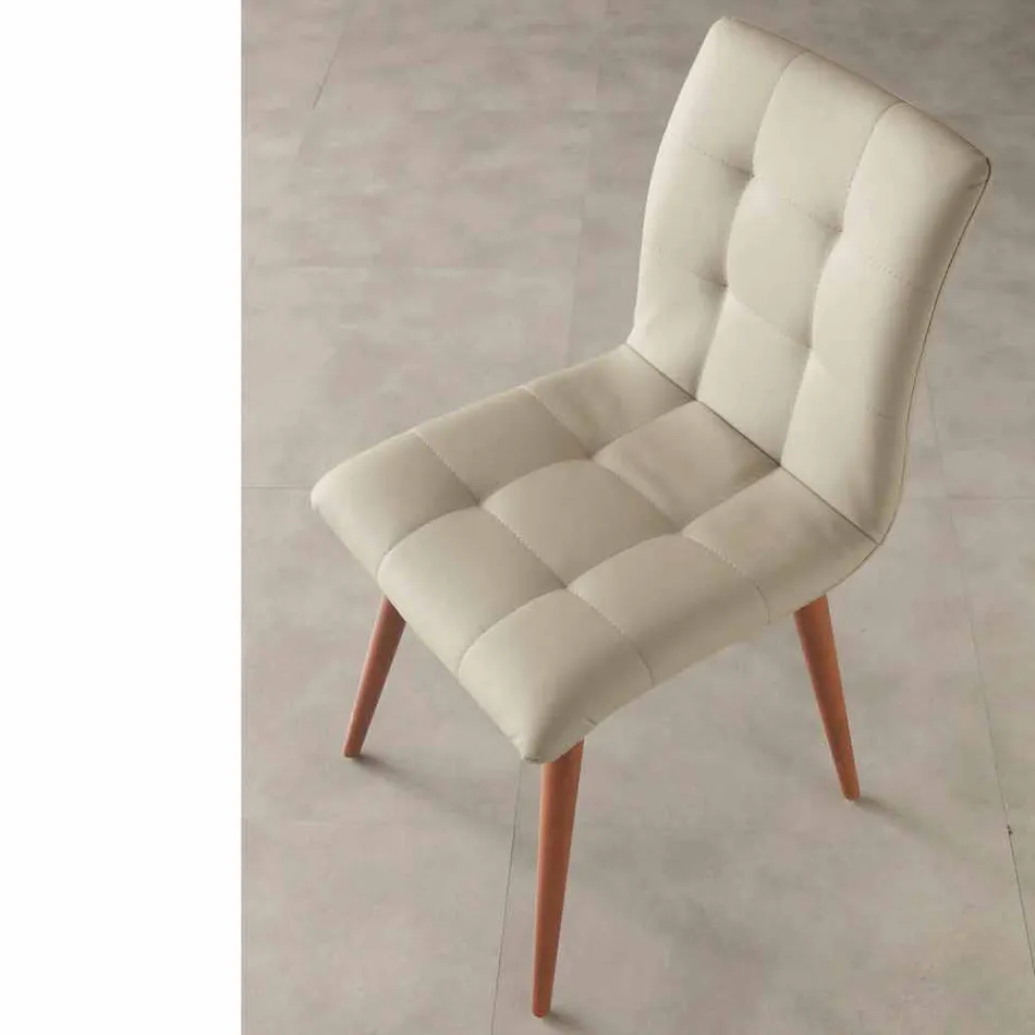 Karrige druri e ngurtë e veshur me eko-lëkurë ngjyrë vjollce Viadurini