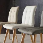 Karrige druri e ngurtë e veshur me eko-lëkurë ngjyrë vjollce Viadurini