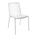 Karrige në pleksiglas transparent dhe hekur Prodhuar në Itali 2 Copë - Charlotte Viadurini