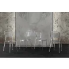 Karrige polikarbonate transparente, dizajn modern - Yanis Viadurini