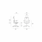 Mina karrige gjysëmdrejtuese dhe operative prej lëkure e bërë në Itali Viadurini