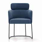 Karrige pëlhure me strukturë luksoze metali të zi prodhuar në Itali - kakao Viadurini