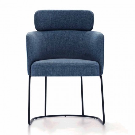 Karrige pëlhure me strukturë luksoze metali të zi prodhuar në Itali - kakao Viadurini