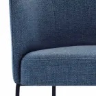 Karrige pëlhure me strukturë luksoze metali të zi prodhuar në Itali - kakao Viadurini