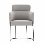 Karrige pëlhure me strukturë luksoze metali të zi prodhuar në Itali - kakao Viadurini