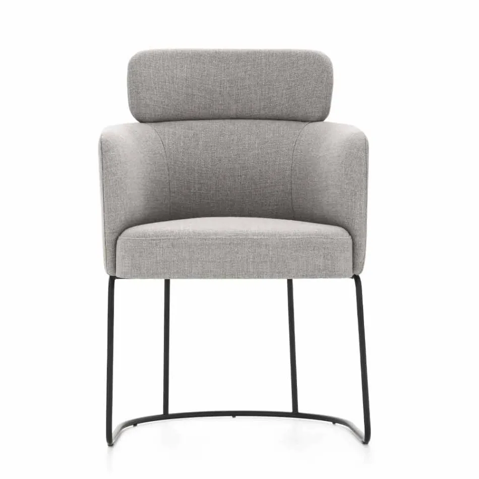 Karrige pëlhure me strukturë luksoze metali të zi prodhuar në Itali - kakao Viadurini