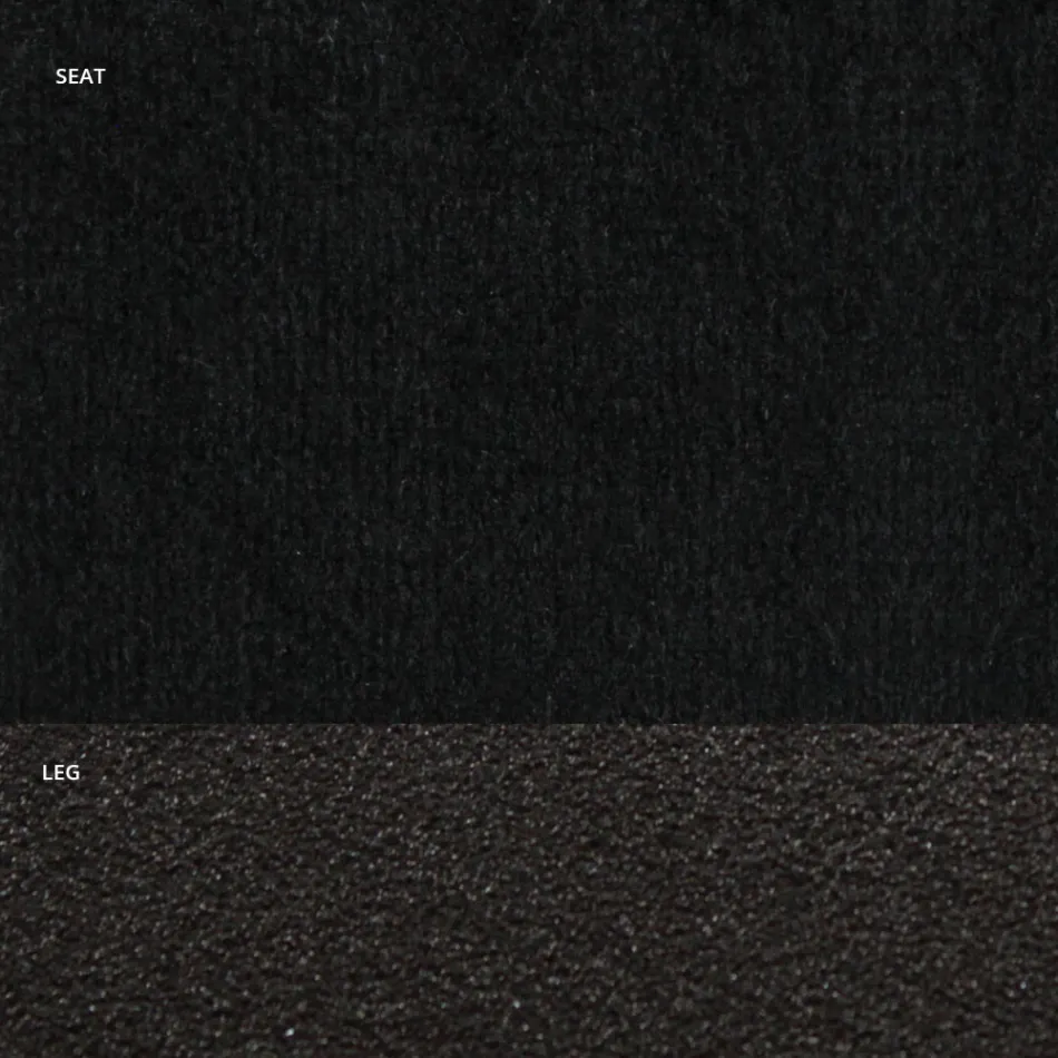 Karrige në kadife dhe çelik të llakuar RAL Prodhuar në Itali 4 copë - Mariapina Viadurini