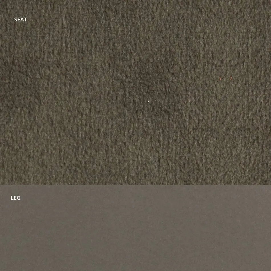 Karrige në kadife dhe çelik të llakuar RAL Prodhuar në Itali 4 copë - Mariapina Viadurini