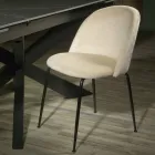 Karrige prej kadifeje dhe korniza metalike me veshje të ndryshme - Penna Viadurini