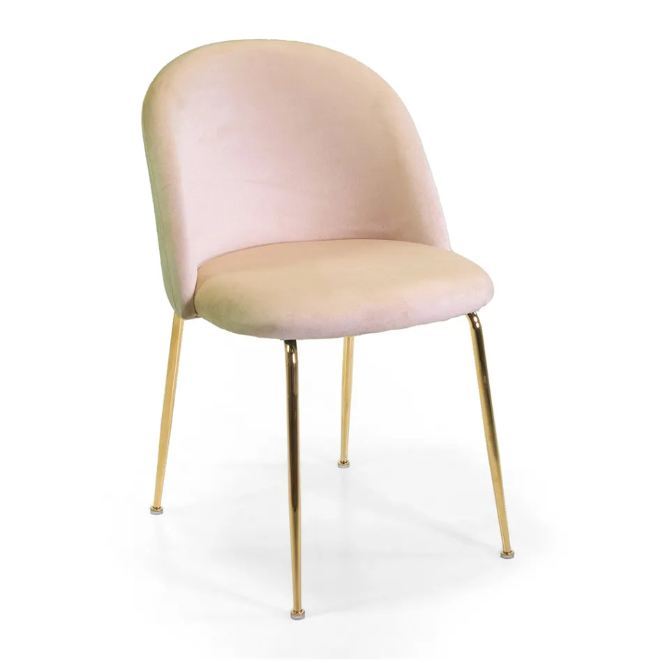 Karrige prej kadifeje dhe korniza metalike me veshje të ndryshme - Penna Viadurini