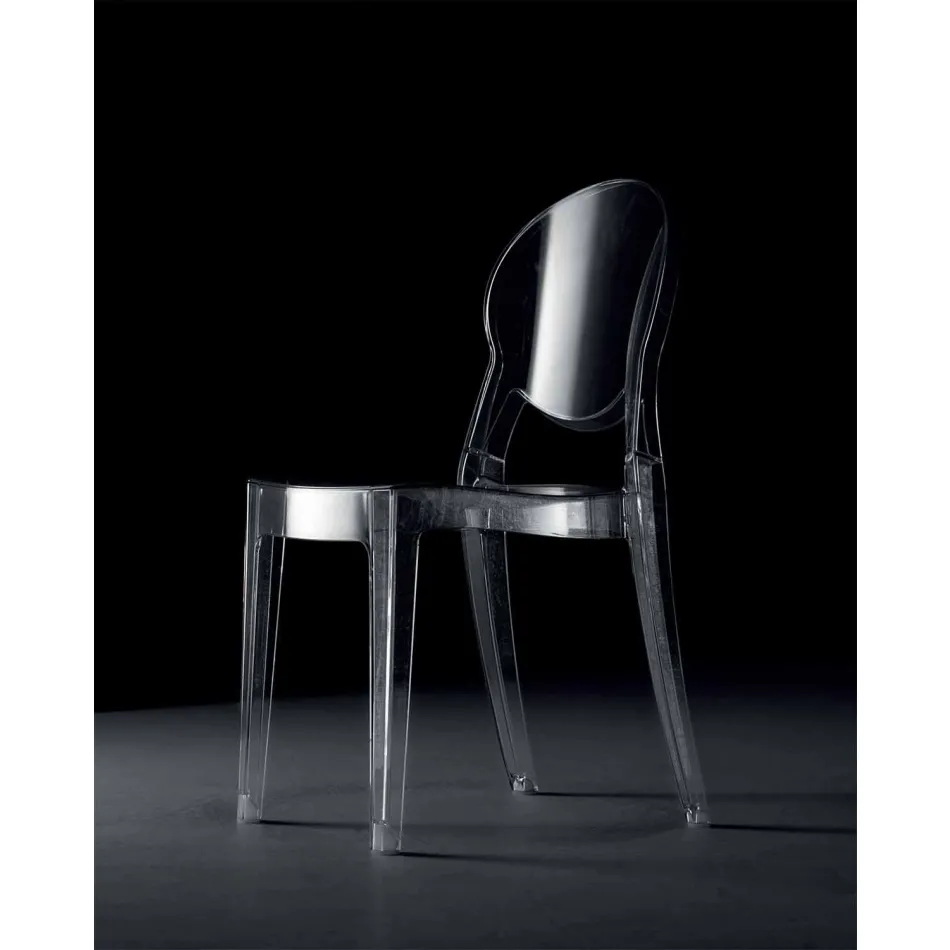 Karrige e stivueshme e brendshme ose e jashtme në polikarbonat transparent - Pianeta Viadurini