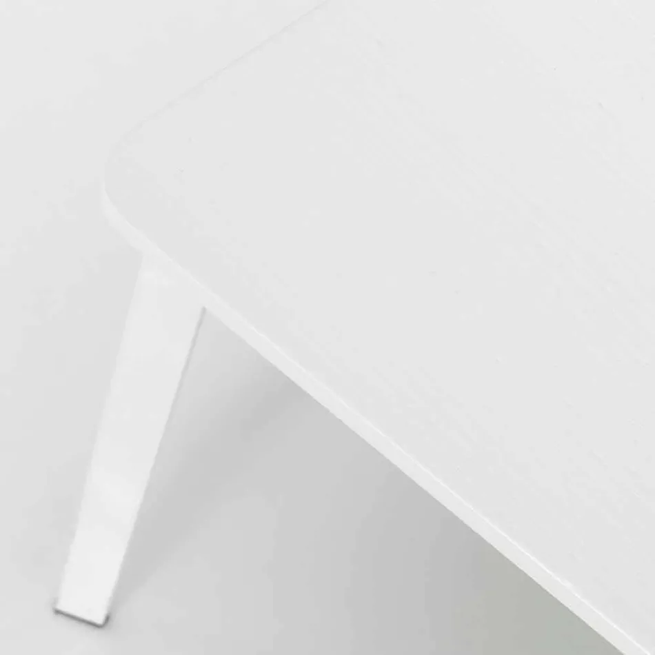 Karrige moderne e projektimit në dru dhe metal, Elmas, 4 copë Viadurini