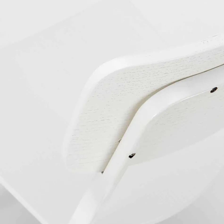 Karrige moderne e projektimit në dru dhe metal, Elmas, 4 copë Viadurini