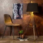 Karrige e gjallë me dizajn modern në lëkurën imituese, Elice, 4 copë Viadurini