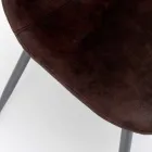 Karrige e gjallë me dizajn modern në lëkurën imituese, Elice, 4 copë Viadurini