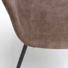 Karrige e gjallë me dizajn modern në lëkurën imituese, Elice, 4 copë Viadurini