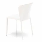 Karrige moderne e mbuluar plotësisht në lëkurë imituese, Akadia, 4 copë Viadurini