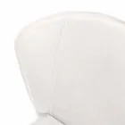 Karrige moderne e mbuluar plotësisht në lëkurë imituese, Akadia, 4 copë Viadurini